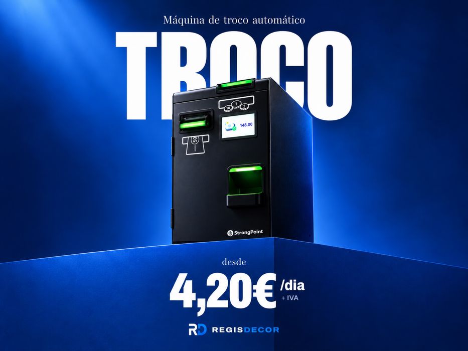 Máquina de Troco Automático CashGuard / Gaveta Inteligente