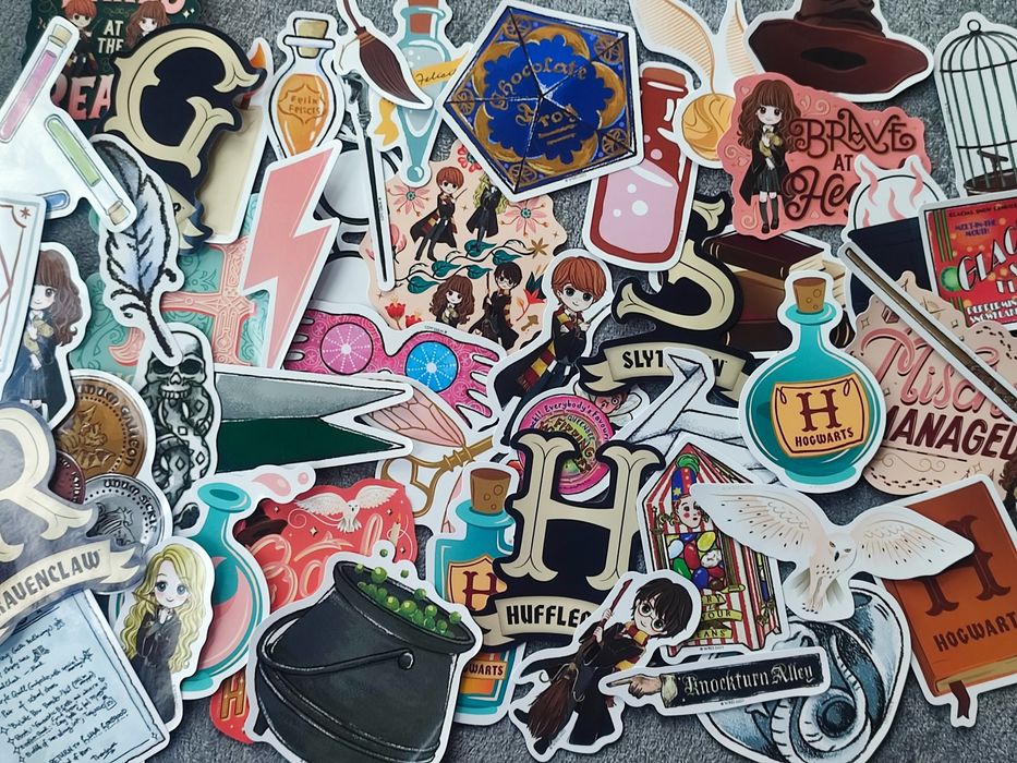 Наліпки Гаррі Поттер наклейки стікери 50 шт набор