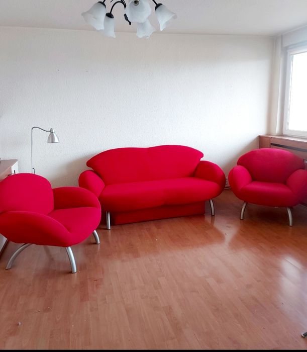Piękna kanapa rozkładana i 2 fotele