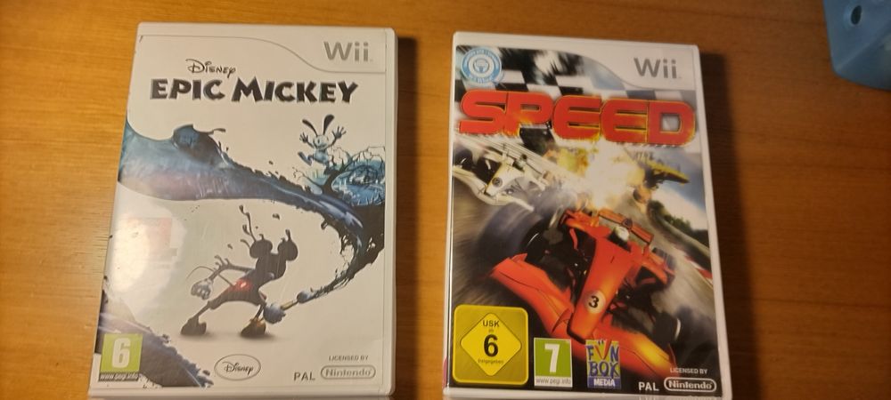 2 jogos da Wii do mickey e das corridas