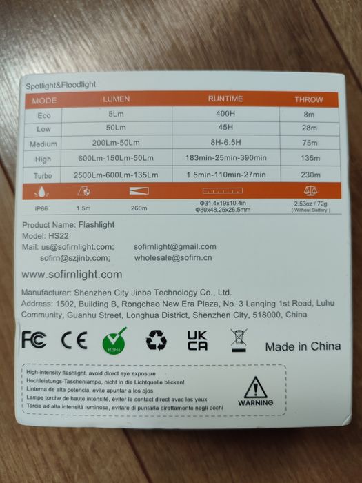 Налобний ліхтар Sofirn HS22, Sofirn HS21, Wurkkos HD16