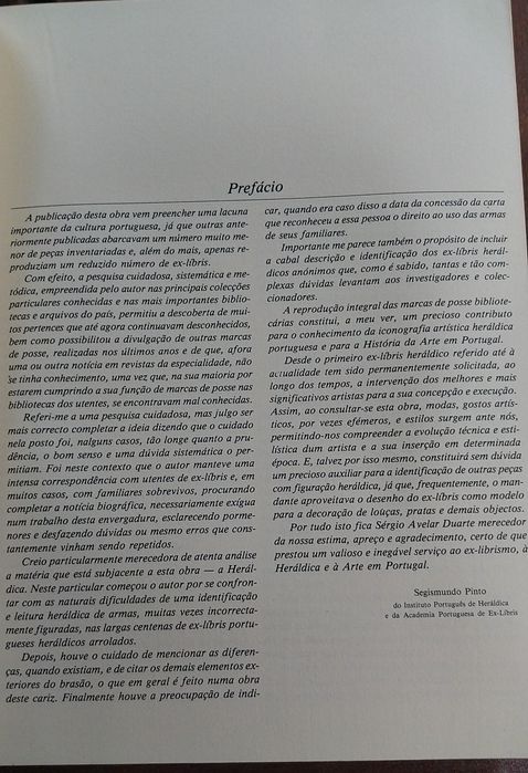 Sérgio Avelar Duarte, Ex-Libris Portugueses Heráldicos, Livraria Civil