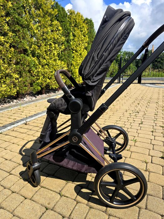 Cybex Priam – Stylowy Czarny  | Stan Bardzo Dobry | Zestaw 2w1