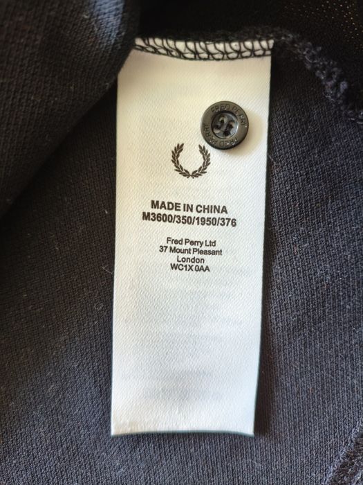 ОРИГИНАЛ! новая черная футболка поло FRED PERRY размер M