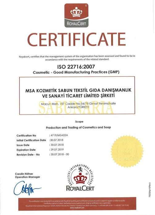 Mydła naturalne z Turcji Hand-made