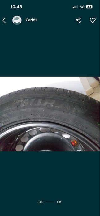 Rede divisoria mala carrinha vw passat b6 mais jante ferro com pneu
