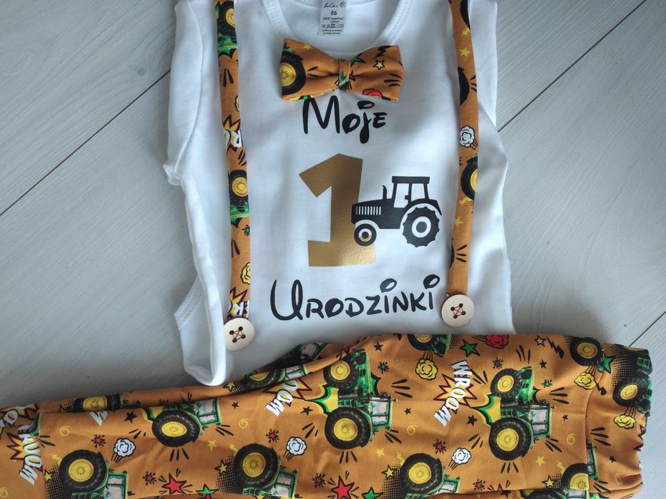 Komplet na pierwsze urodziny chłopiec rok
