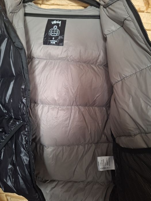 Kurtka puchowa stussy parka czarna  rozm.S Nowa