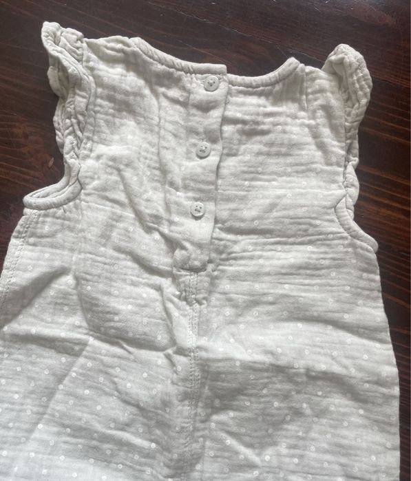 Miętowy Kombinezon w Kropeczki C&A - 100% Bawełna