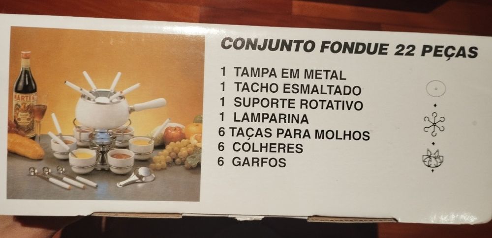 Conjunto Fondue 22 peças - NOVO