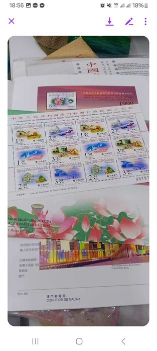 Selos comemorações de Macau