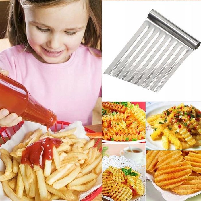 Krajacz krajalnica nóż nożyk karbowany falisty do frytek warzyw #123
