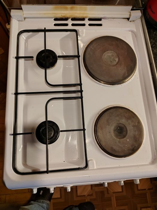 Плита  Веко комбінована газ/електро