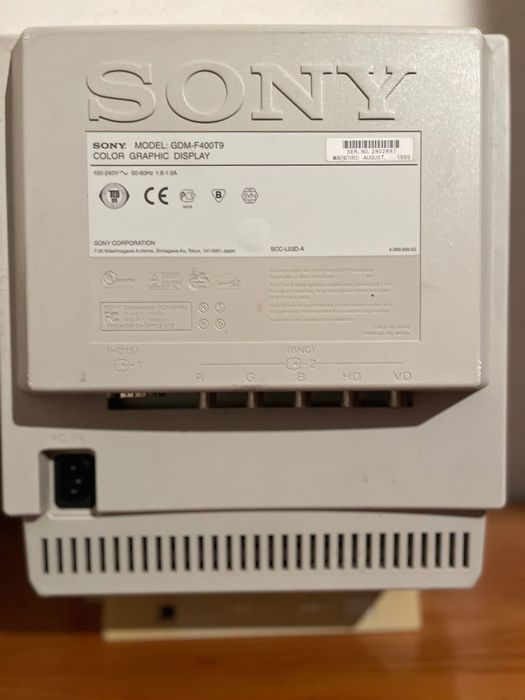 Monitor Sony FD Trinitron 19" GDM-F400T9 Retro Gaming / Retro Computing
