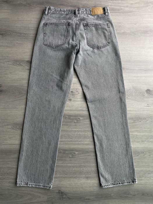 Calças de Ganga Cinzentas Straight Fit Zara Novas