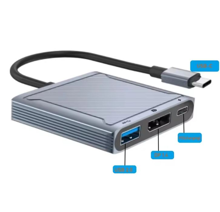 Хаб type-c dp usb (хаб для макбука)