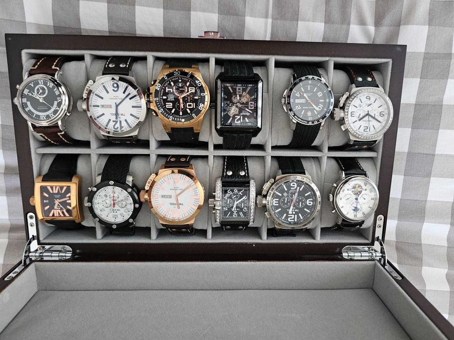 Mala Com  12  RELOGIOS 100% Originais Swiss Made VALOR REAL+4000 EUROS