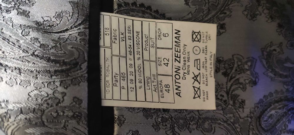 Костюм Antoni Zeeman (мужской)