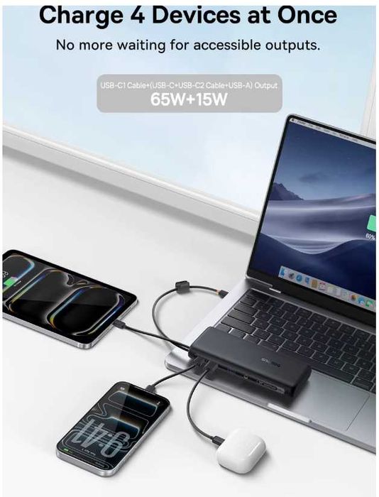 Павербанк Baseus EnerFill FC41 Digital Display 20000mAh 22.5W