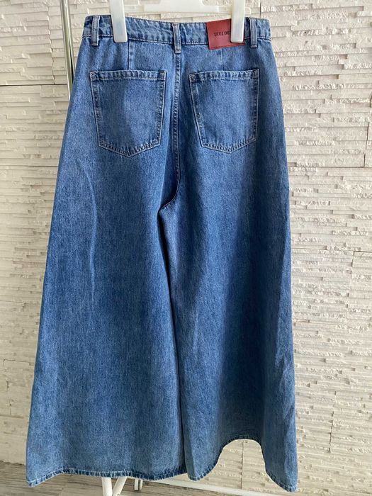 Uiuj bardzo szerokie spodnie dżins ala spódnica wyższy stan
