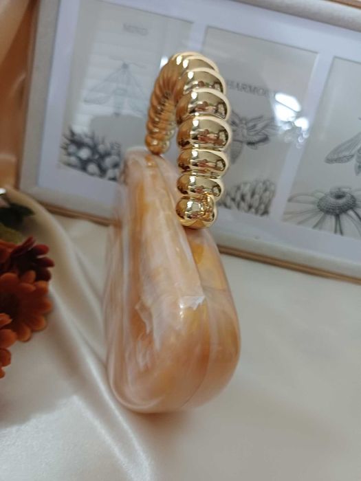 Torebka Wieczorowa - Akrylowa mozaikowa kopertówka