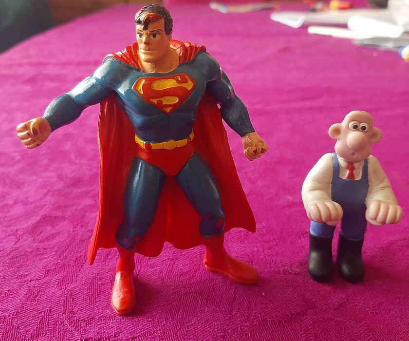 bonecos pvc jake daffy duck diablo tasmânia bugs bunny frajola sylvester frangolino marretas wallace gromit super homem donald pateta goofy capitão