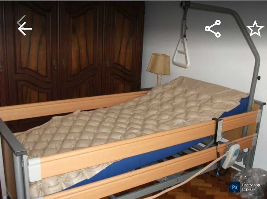 Cama Nova, elétrica e elevatória com comando em altura , topo de gama
