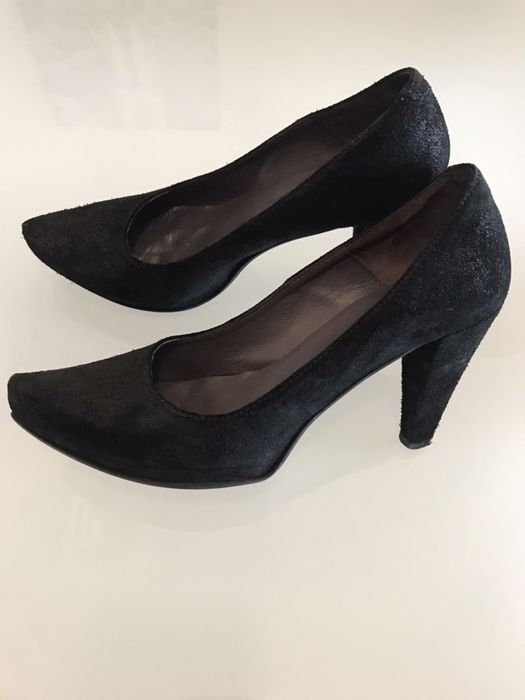 Sapatos em pele com sola compensada, n.38