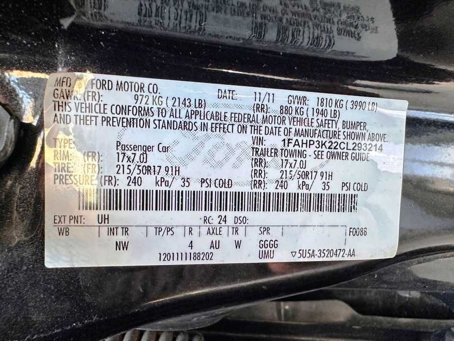 Ford Focus комплектация SE