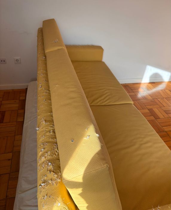 Sofà cama amarelo