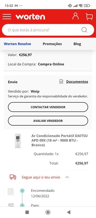 Ar condicionado portátil