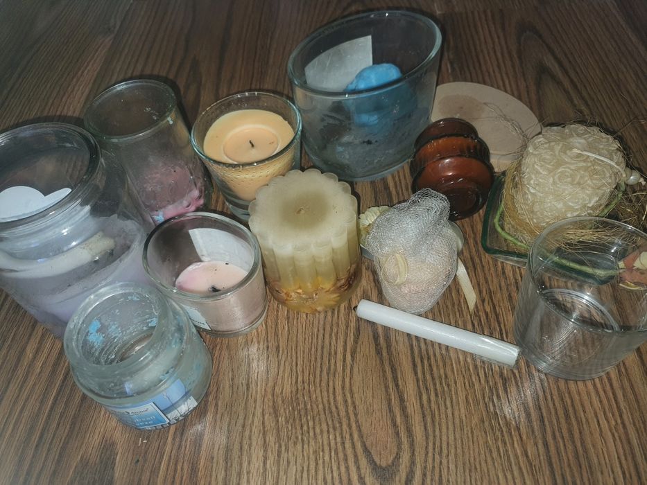 Świeczki słoiki zestaw 5zł