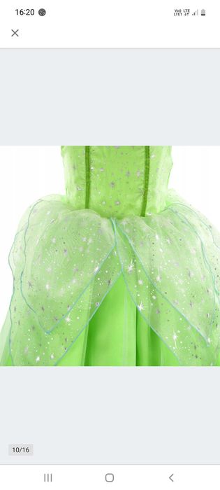 Kostium stroj kwiatowa wróżka elf 123/134