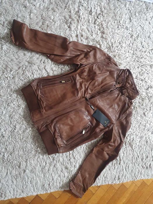 kurtka skóra szpanerska MASSIMO DUTTI NOWA cena okazyjna