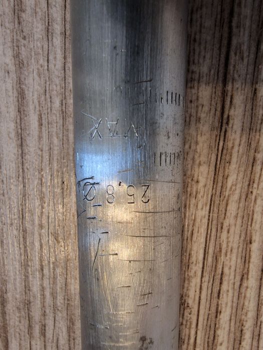 Sztyca wspornik siodełka rowerowego 25,8