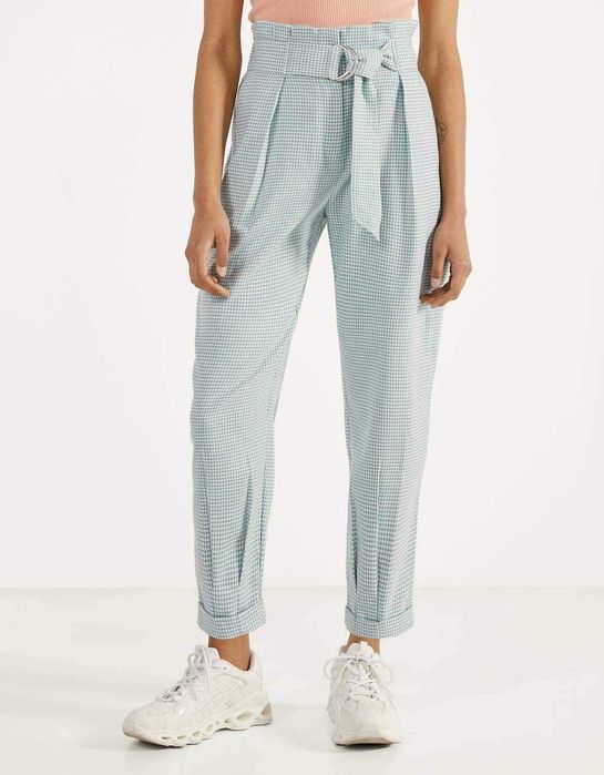 Spodnie w pepitke/ eleganckie/ w kratkę