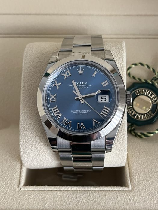 Rolex date just 41 mm novo, sem utilização