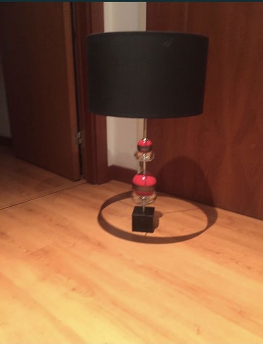 Candeeiro de sala em vidro (teto)