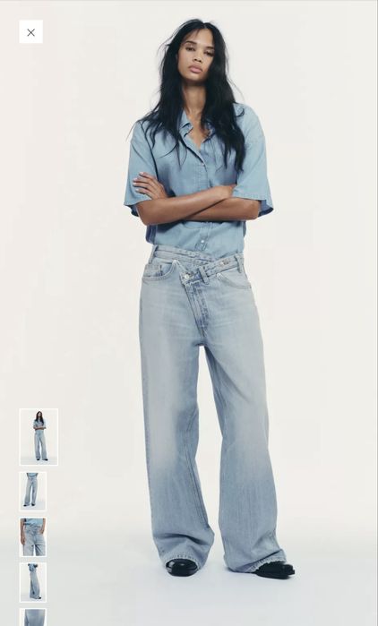 Джинси zara асиметричні