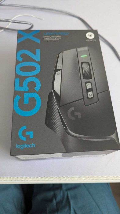Миша Logitech G502X Lightspeed Wireless Black+Магнітна зарядка G-Power