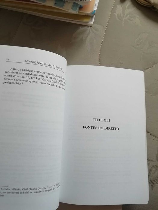 Introdução ao Direito, Castro Mendes