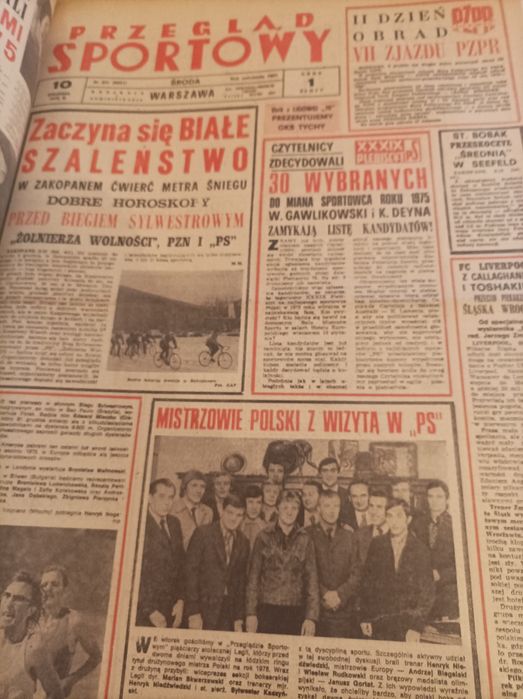 Przegląd sportowy 1975r druga połowa
