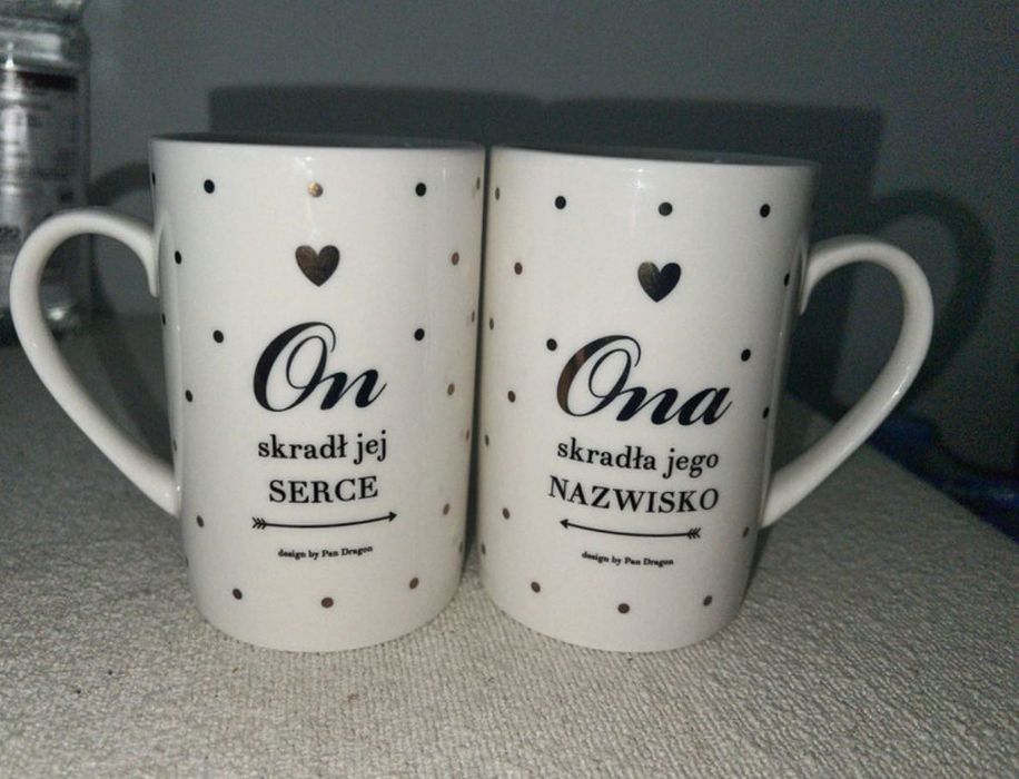 Kubki na ślub prezent nowe