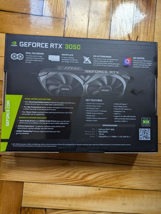 MSI GeForce RTX 3050 Ventus 2X XS