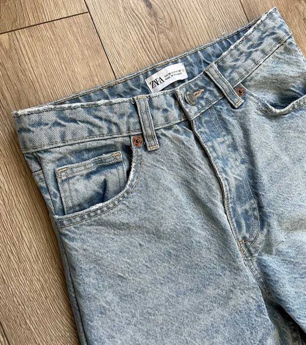 proste spodnie dżinsy Zara baby blue XXS