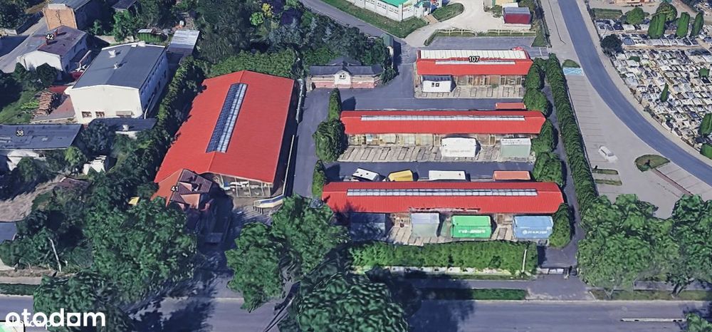 Hale z placem manewrowym 4571 m² – pod bazę transportową/magazyn
