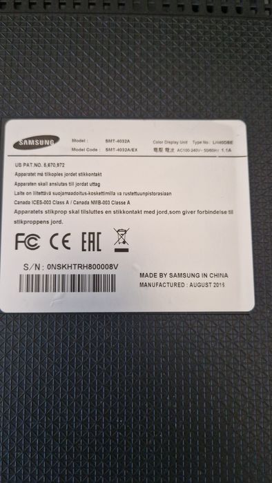 Професійний лед монітор самсунг 40 дюймів