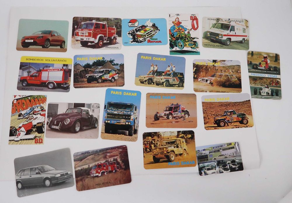 Automobília - Lotes de postais fotos e calendários