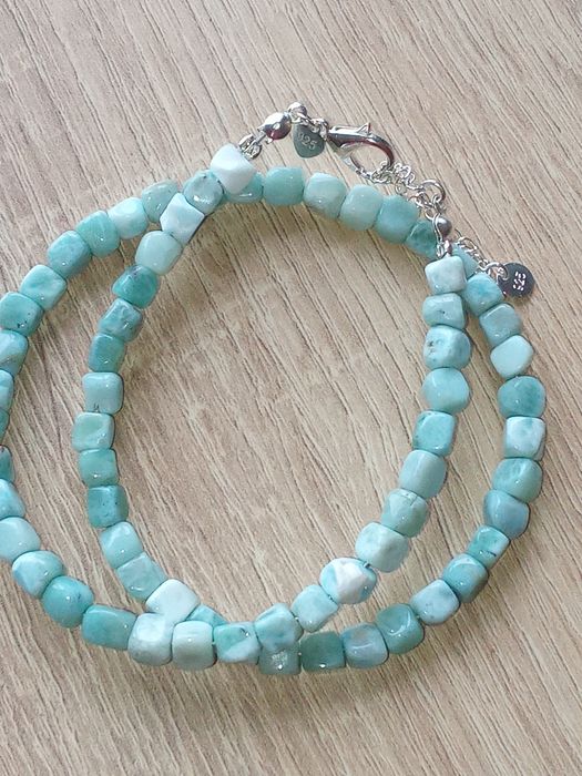 Naszyjnik z Larimarem naturalnym 5 cm