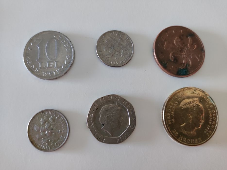 Moedas antigas vários países